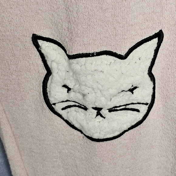 Bluenotes Women's Pink Lounge Sleep Pants Cat Knee Patches Size XL - Picture 9 of 13